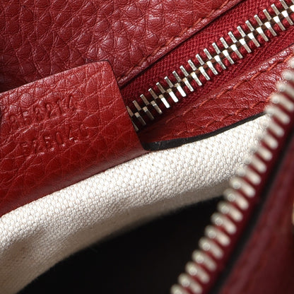 Gucci Calfskin Bamboo Medium Shopper Boston Red 8 of 15