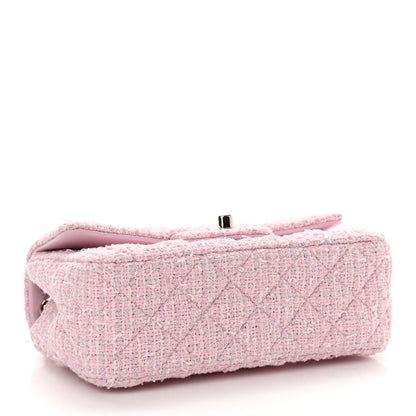 Chanel Tweed Quilted Mini Rectangular Flap Pink 4 of 11