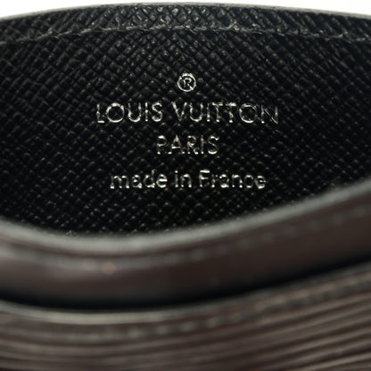 Louis Vuitton Epi Card Holder Black 6 of 7