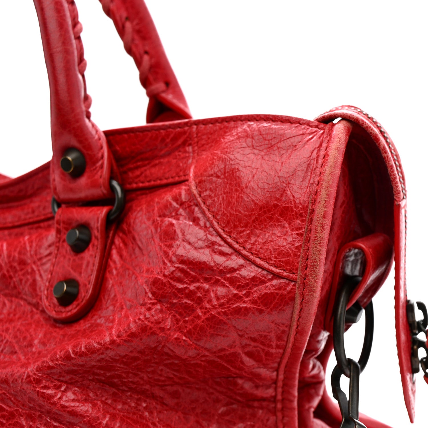 Balenciaga Agneau Classic Hardware City Rouge Cardinal 1819219