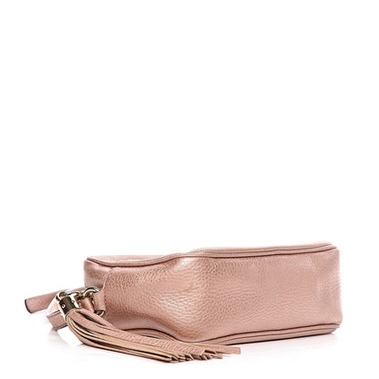 Gucci Metallic Pebbled Calfskin Small Soho Disco Bag Pink 4 of 14