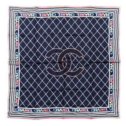 Chanel Silk CC Logo Square Scarf Multicolor 1 of 3