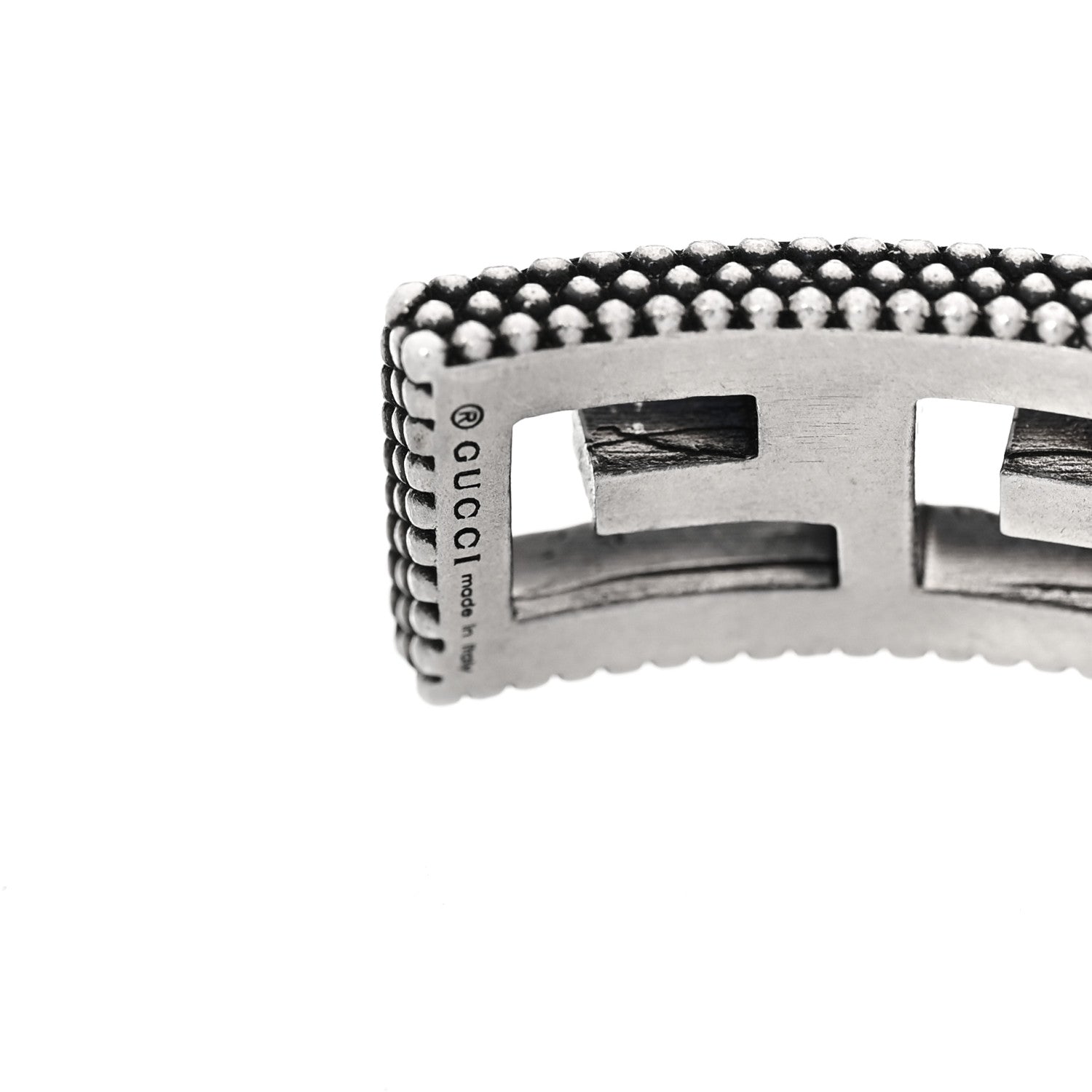 Gucci Sterling Silver Square G Motif Cuff Bracelet 3 of 5