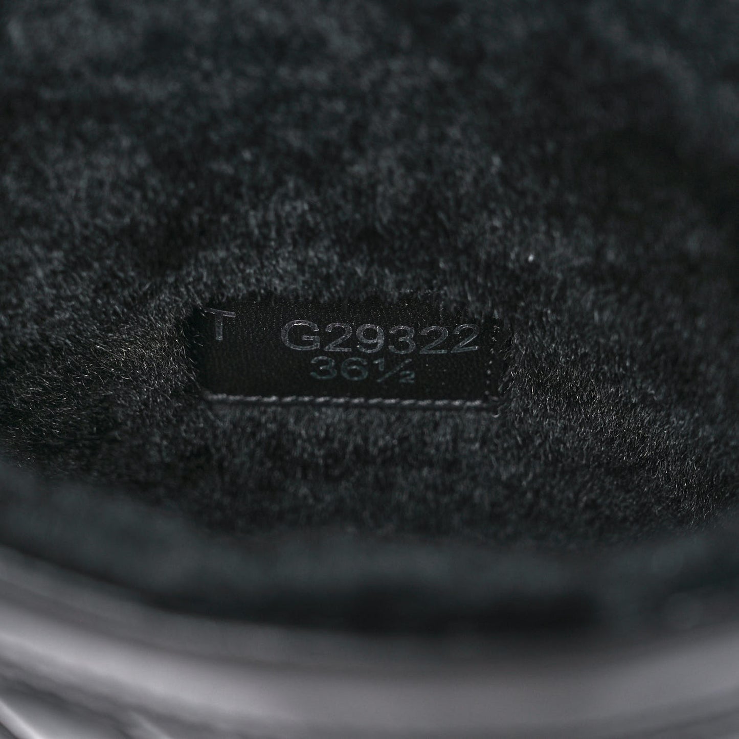 Calfskin Quilted CC Boots 36.5 Black