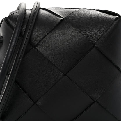 Bottega Veneta Lambskin Maxi Intrecciato Mini Cassette Camera Bag Black 7 of 9