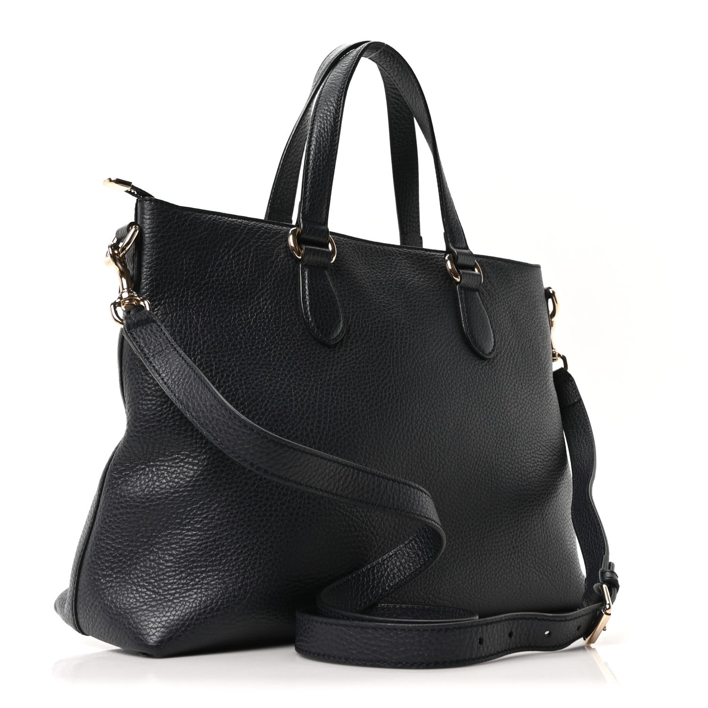 Calfskin Bamboo Tassel Top Handle Tote Blue