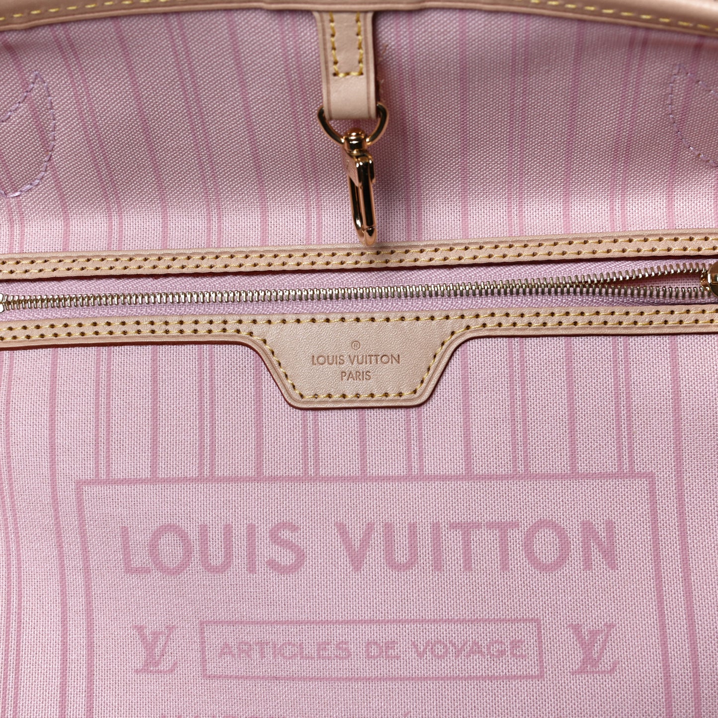 Damier Azur Neo Neverfull MM Rose Ballerine