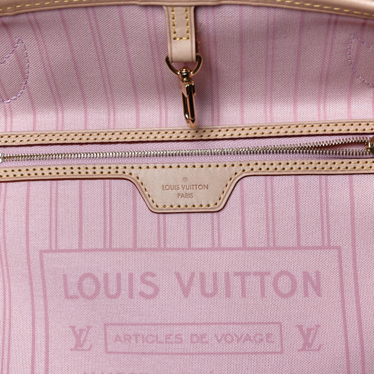 Louis Vuitton Damier Azur Neo Neverfull MM Rose Ballerine 7 of 12