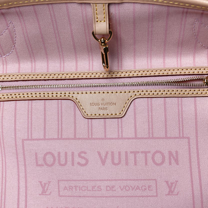 Louis Vuitton Damier Azur Neo Neverfull MM Rose Ballerine 7 of 12