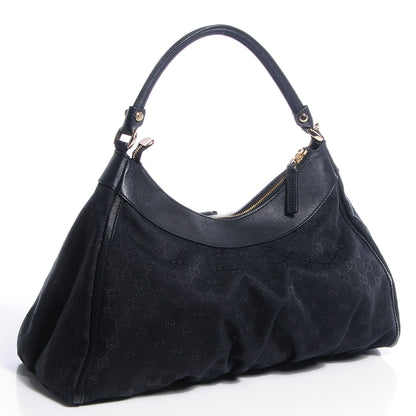 Gucci Monogram Large D Ring Hobo Black 3 of 10