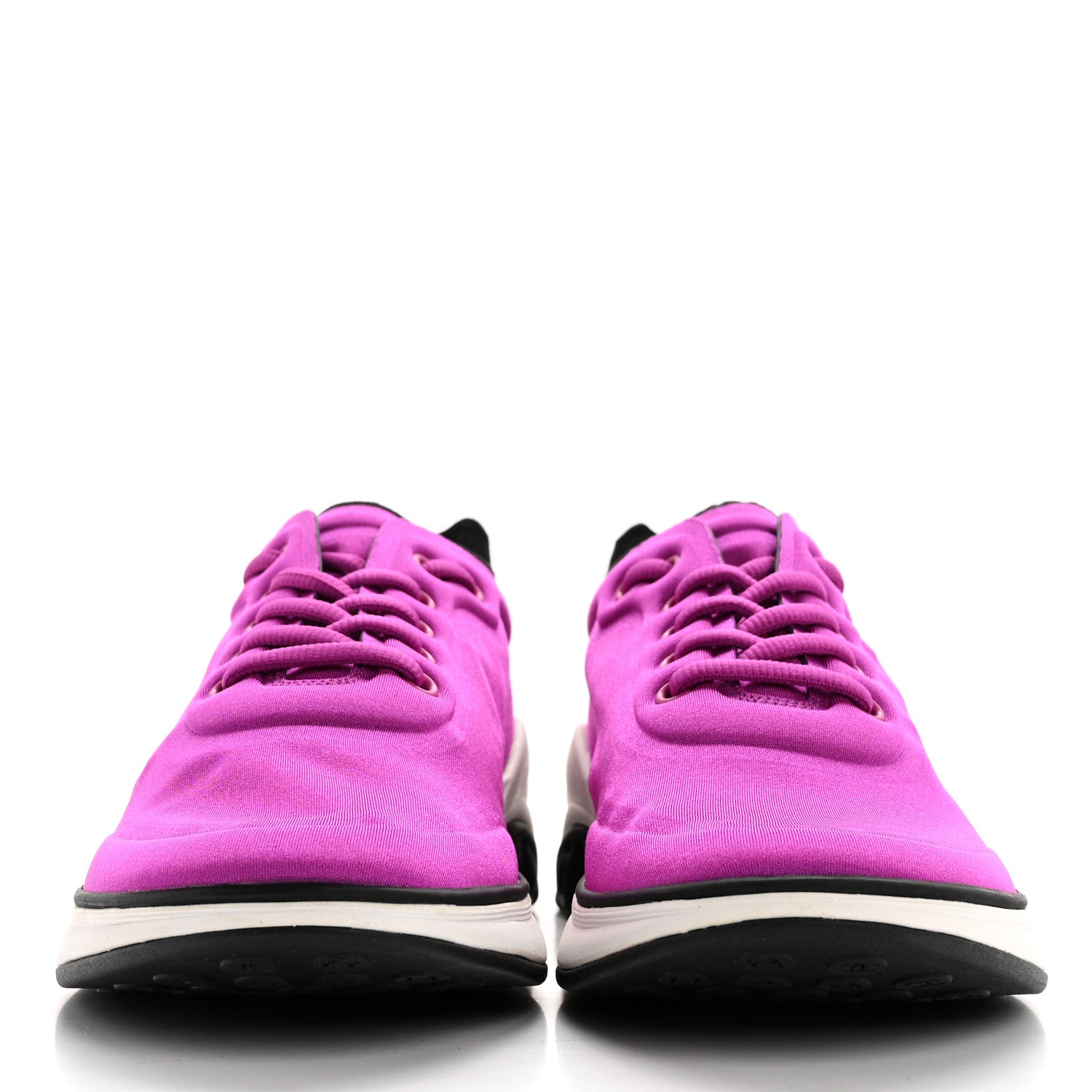 Chanel Lycra Fabric Womens CC Sneakers 39 Dark Pink 2 of 8
