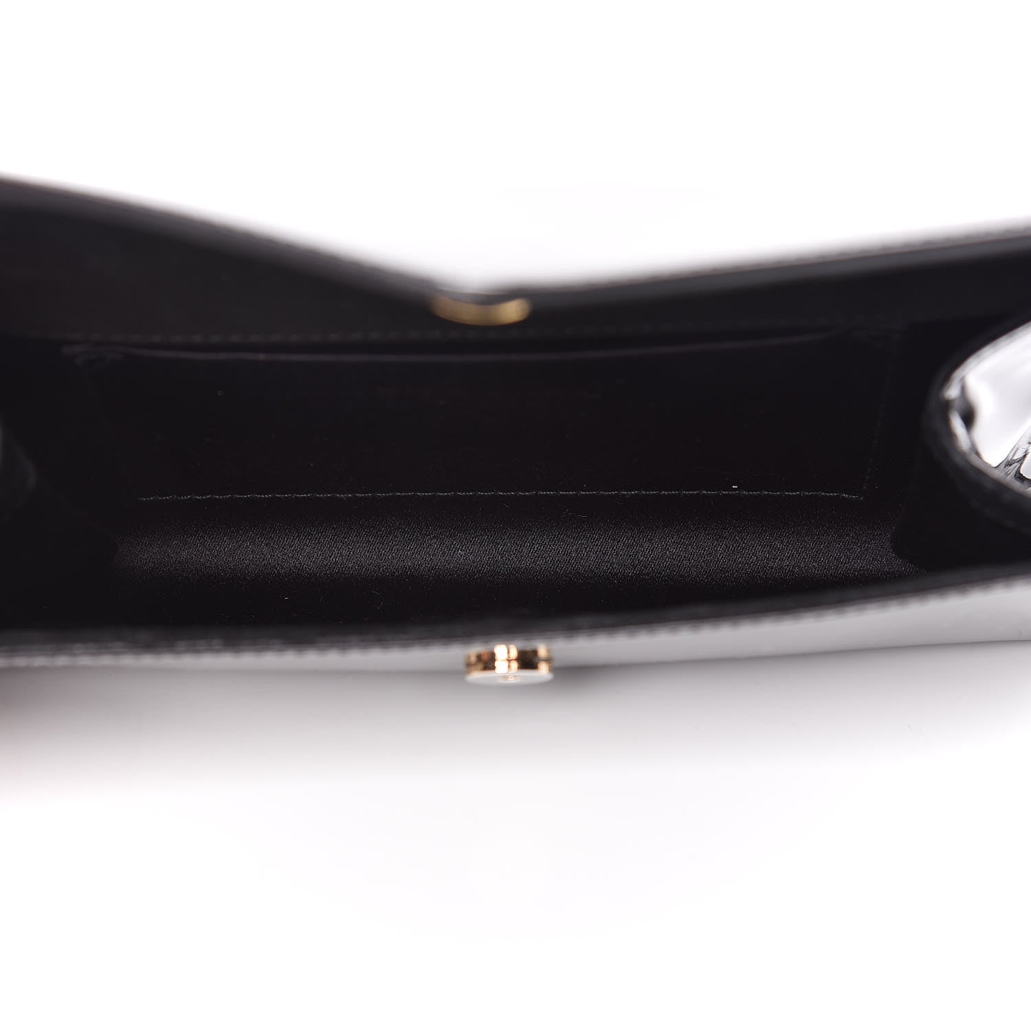 Saint Laurent Patent Y-Mail Clutch Black 5 of 8