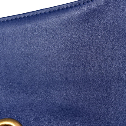 Gucci Velvet Matelasse Medium GG Marmont Shoulder Bag Cobalt Blue 15 of 16