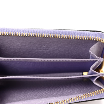 Gucci Monogram Jumbo GG Textured Dollar Calfskin Ophidia Key Card Case Beige Lapis 5 of 7