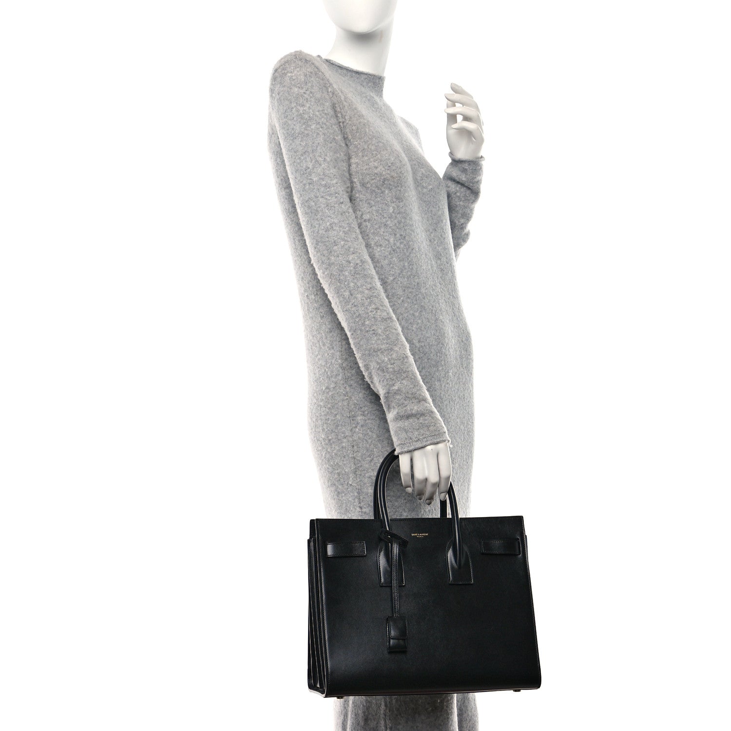 Saint Laurent Calfskin Small Sac De Jour Black 2 of 9