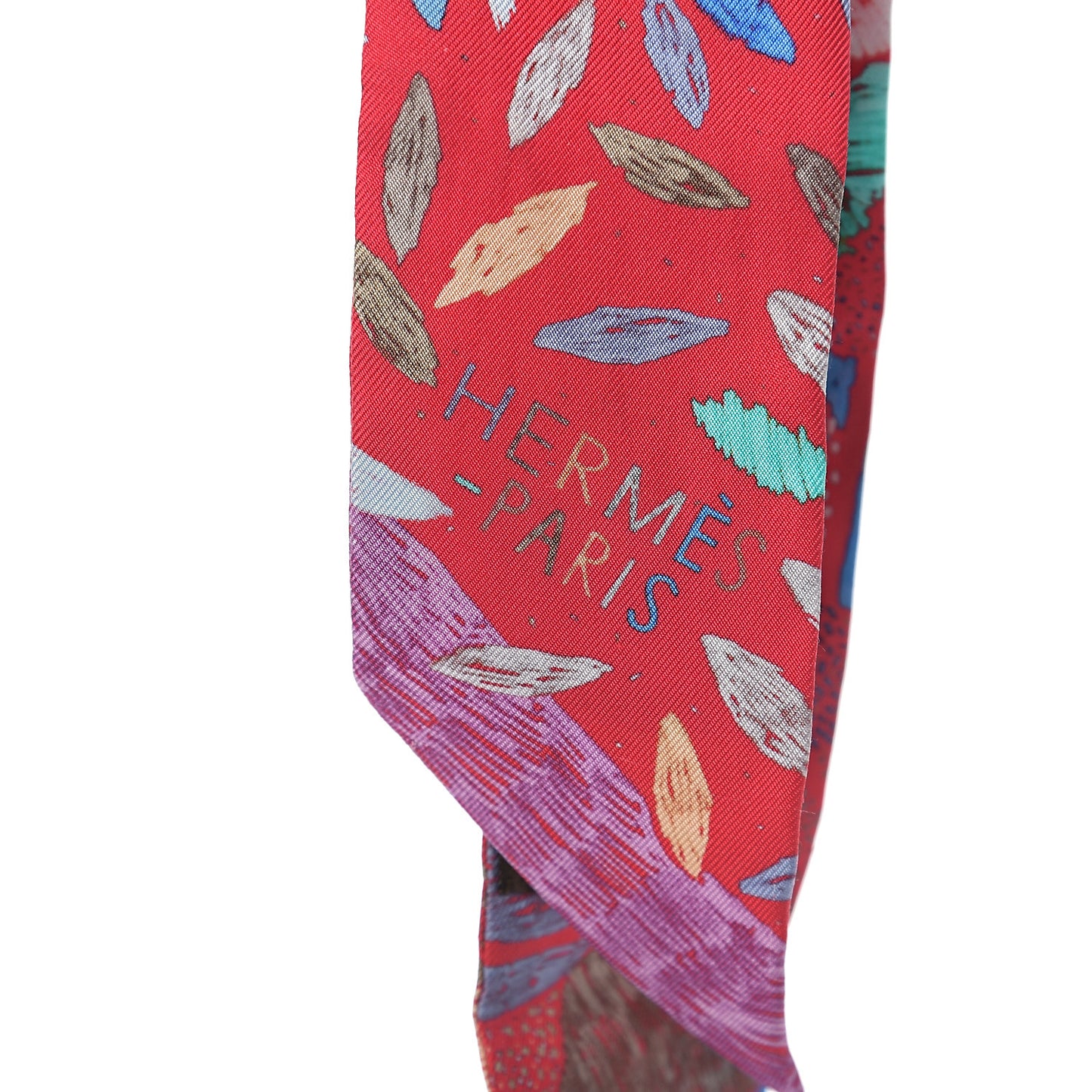 Silk Chacun Fait Son Nid Twilly Rouge Bleu Violet