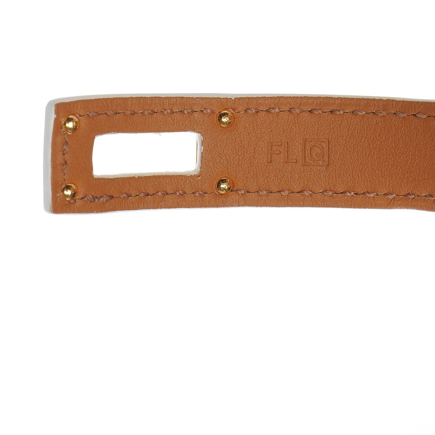 Hermes Epsom Kelly Double Tour Bracelet S White 6 of 7