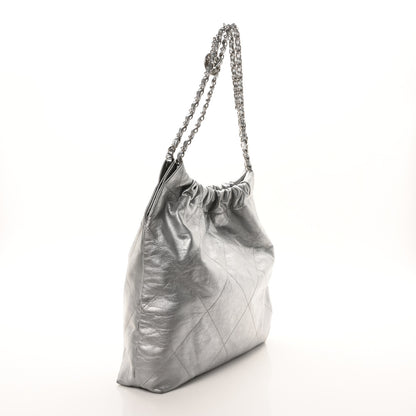 Chanel Metallic Calfskin Quilted Chanel 22 Silver 4 of 10