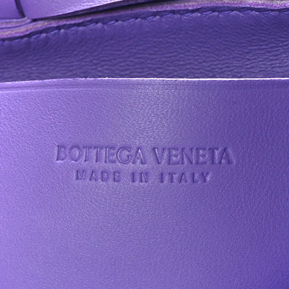 Bottega Veneta Lambskin Maxi Intrecciato Extra Mini Cassette Crossbody Bag Purple 6 of 8
