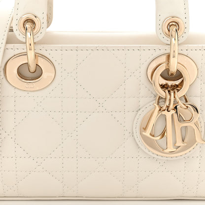 Christian Dior Lambskin Cannage Small Lady D-Joy Latte 7 of 10