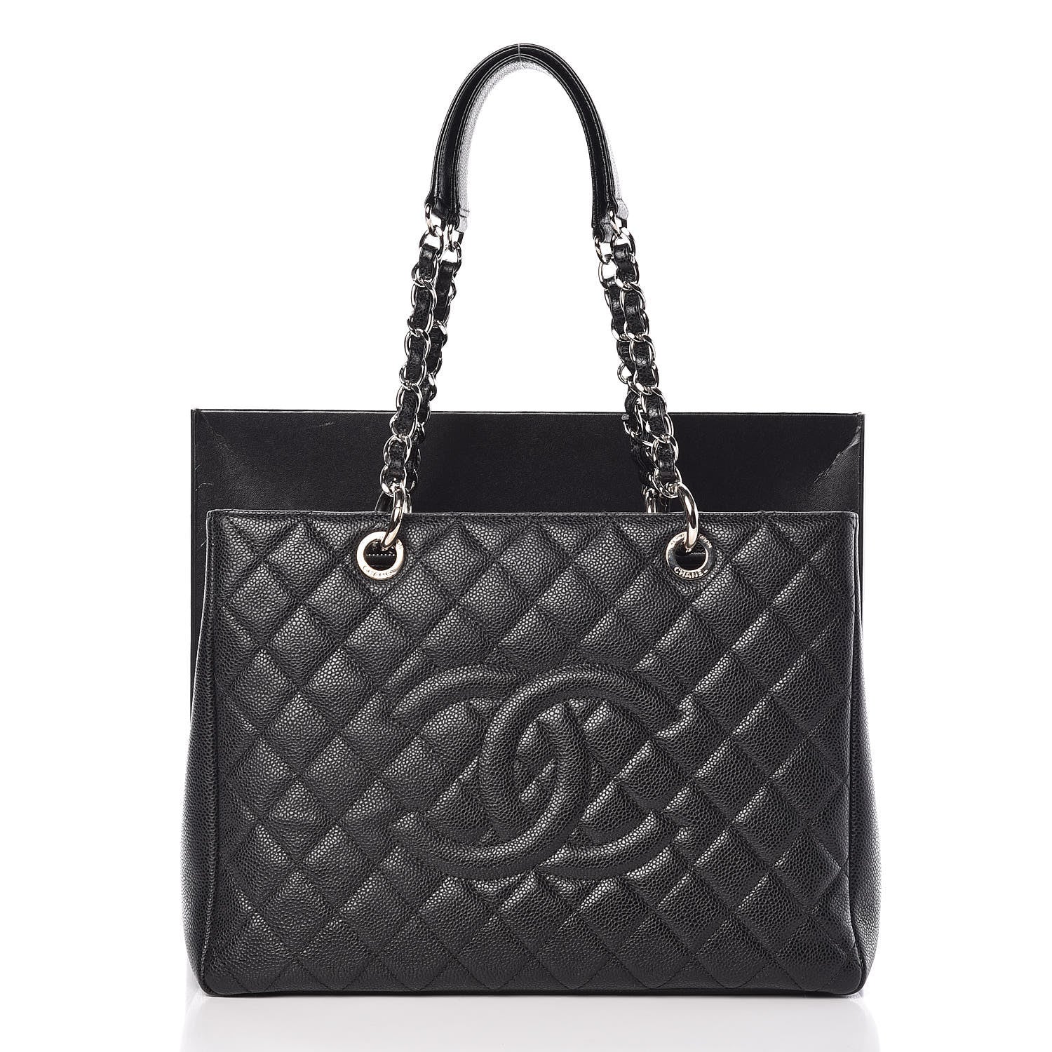 Chanel Caviar Quilted Grand Shopping Tote GST Black 12 of 12