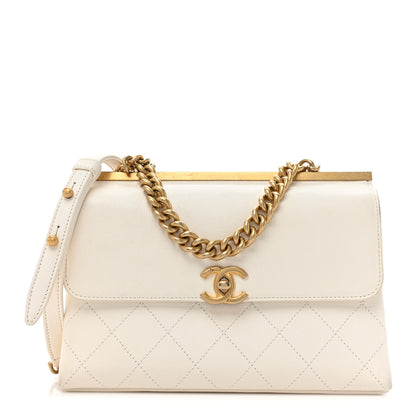 Chanel Lambskin Stitched Coco Luxe Small Flap Beige 1 of 17