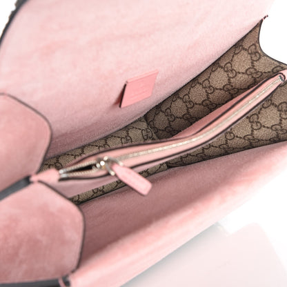 Gucci GG Supreme Monogram Suede Crystal Medium Dionysus Shoulder Bag Beige Ebony Light Peonia 6 of 8