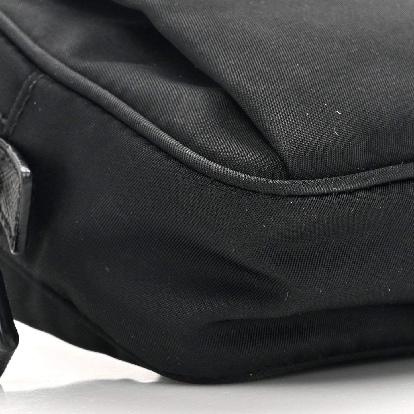 Tessuto Nylon Saffiano Belt Bag Black