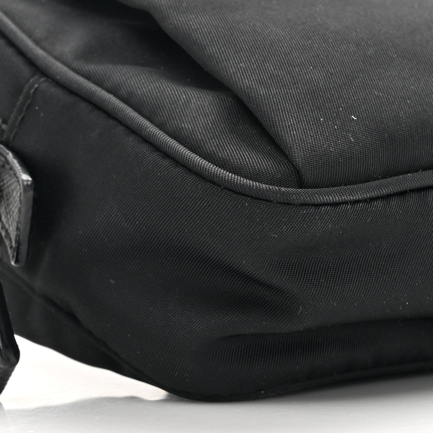 Prada Tessuto Nylon Saffiano Belt Bag Black 9 of 12