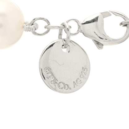 Tiffany Sterling Silver Freshwater Cultured Pearl 8-9mm Ziegfeld Necklace 5 of 7