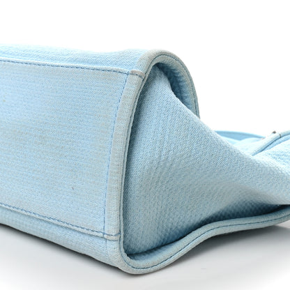 Chanel Mixed Fibers Small Deauville Tote Light Blue 11 of 13