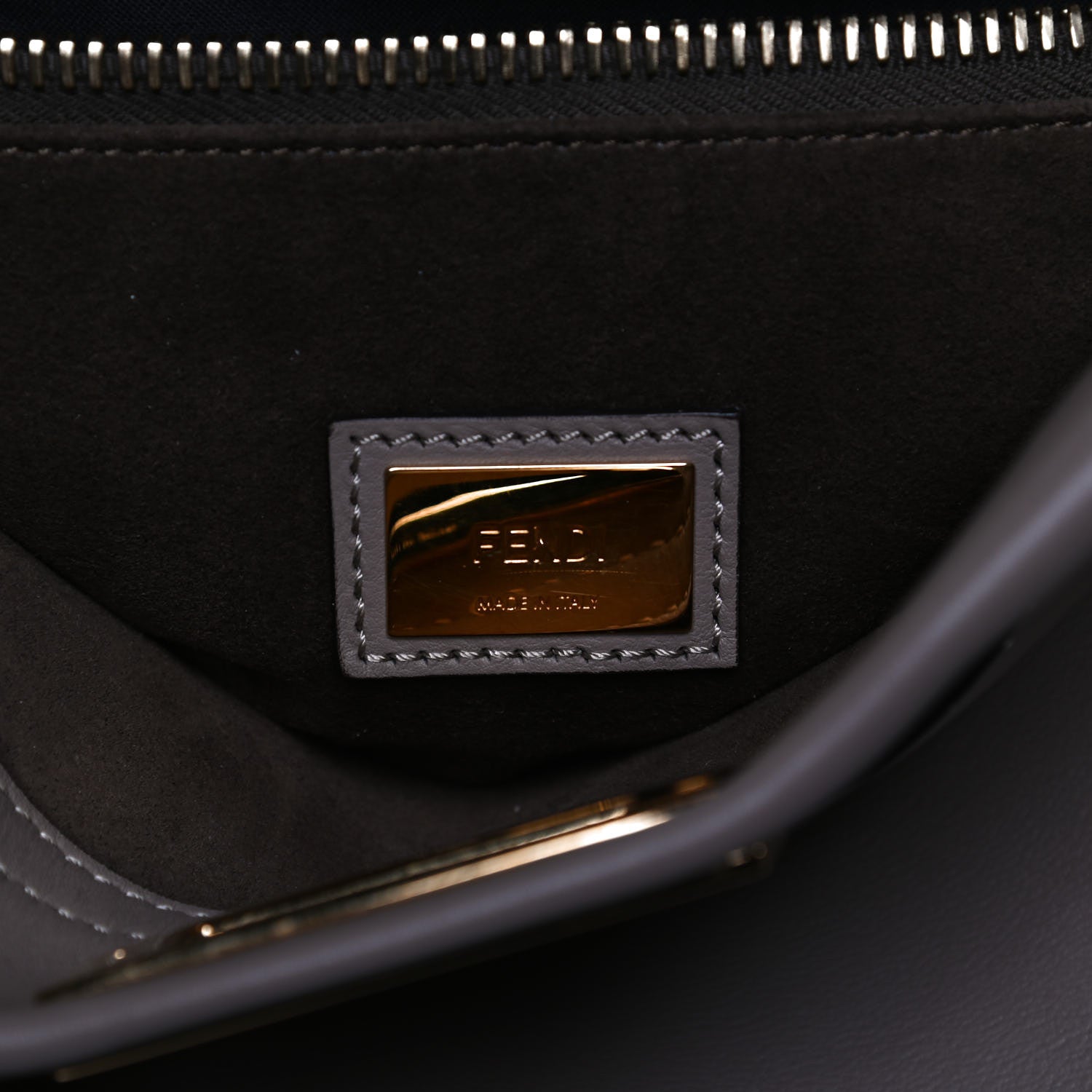 Fendi Vitello Seta Plexiglass Tortoise Medium Peekaboo Iconic Satchel Tortora 6 of 13