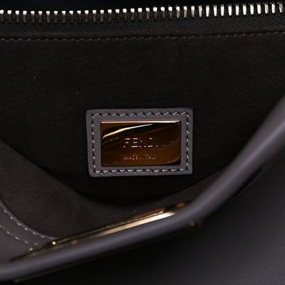 Fendi Vitello Seta Plexiglass Tortoise Medium Peekaboo Iconic Satchel Tortora 6 of 13