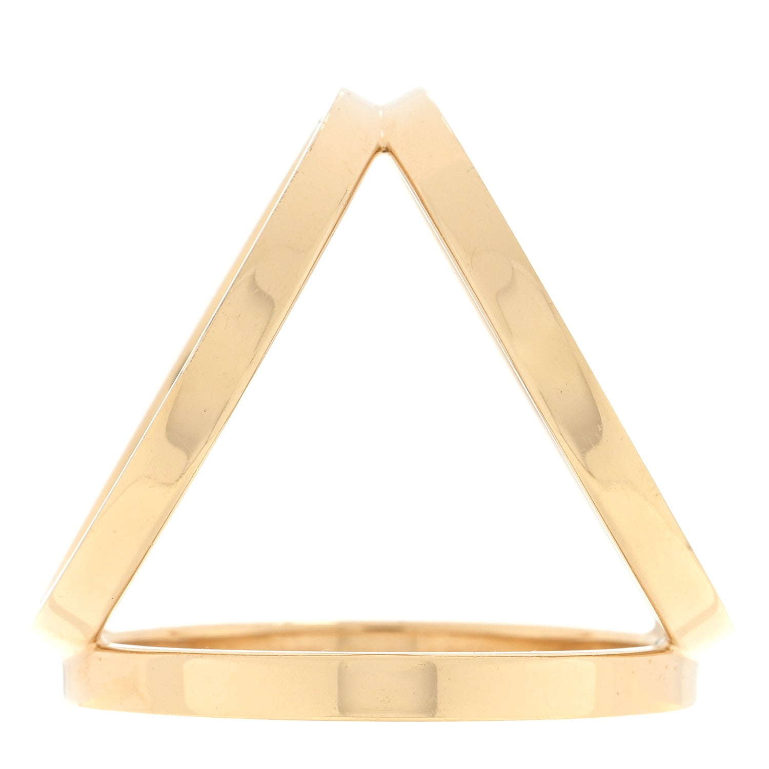 Hermes Permabrass Gold Plated Trio Scarf Ring 2 of 3