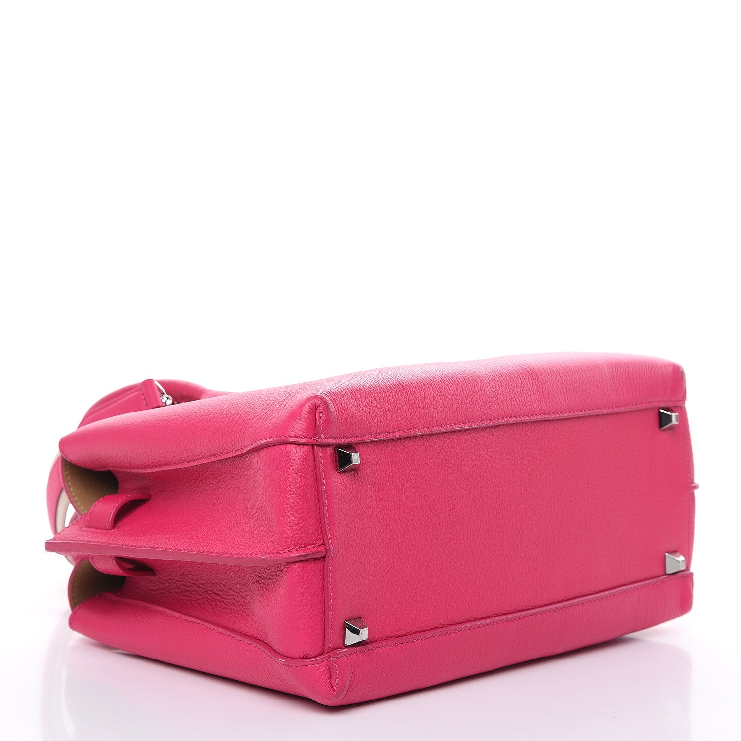 MCM Grained Calfskin Medium Milla Tote Beetroot Pink 4 of 16
