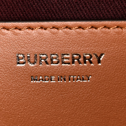 Burberry Coated Canvas Calfskin Vintage Check Small Note Crossbody Bag Briar Brown 6 of 9