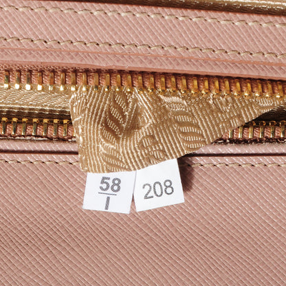 Prada Saffiano Lux Medium Double Zip Tote Cammeo 7 of 9