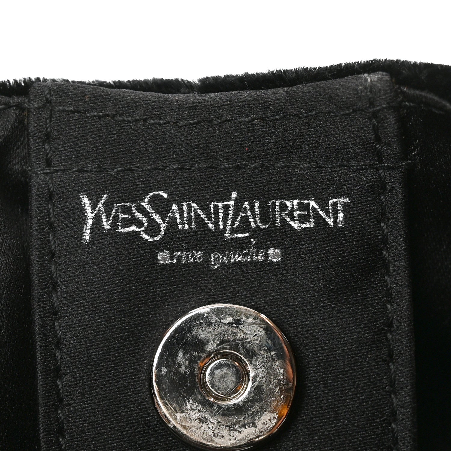 Saint Laurent Velvet Mombasa Small Black 6 of 10