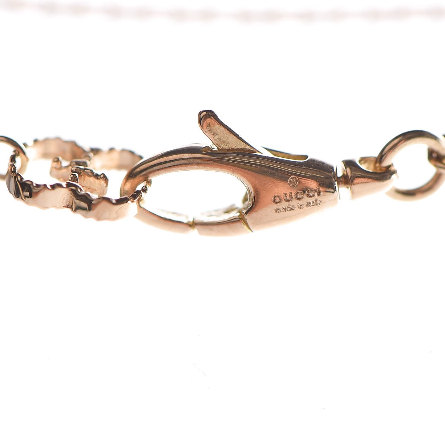 18K Yellow Gold Running G Pendant Necklace