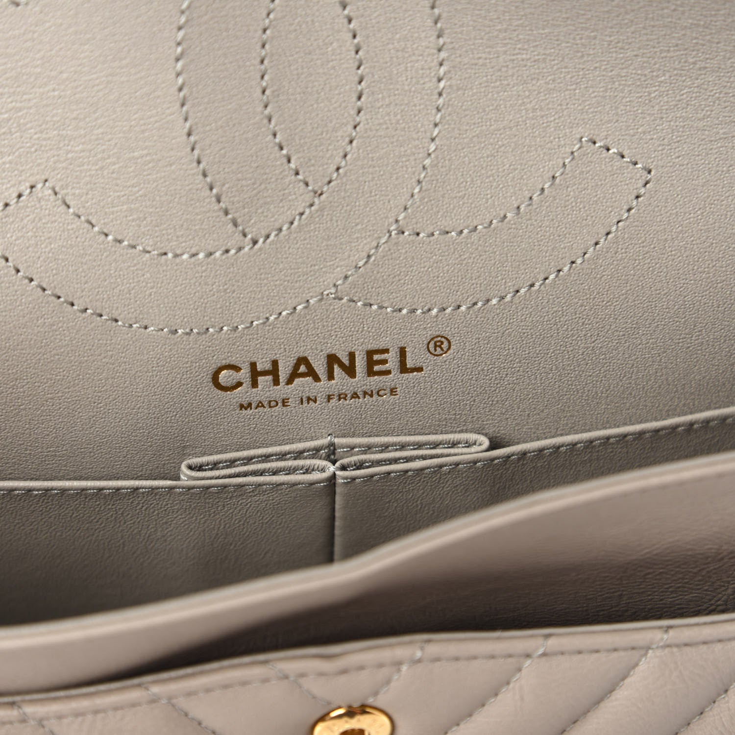 Chanel Calfskin Chevron Quilted 2.55 Reissue 226 Flap Grey 8 of 11