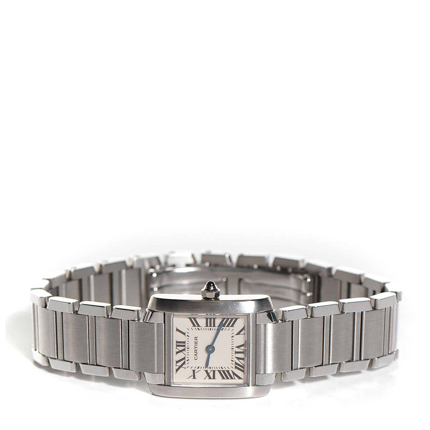 Cartier Stainless Steel 20mm Tank Francaise Quartz Watch 3 of 8