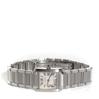 Cartier Stainless Steel 20mm Tank Francaise Quartz Watch 3 of 8
