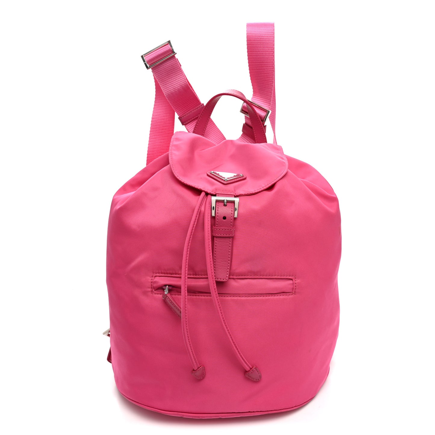 Tessuto Nylon Saffiano Vela Medium Backpack Fuxia