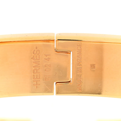 Hermes Enamel Narrow Print Guepards Clic Clac H Bracelet PM Sable 4 of 5