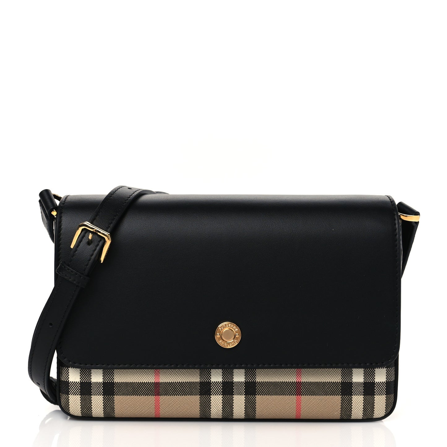 Calfskin Vintage Check New Hampshire Bag Black
