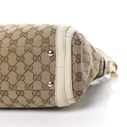 Gucci Monogram GG Canvas Small Bella Top Handle Bag Off White 11 of 18