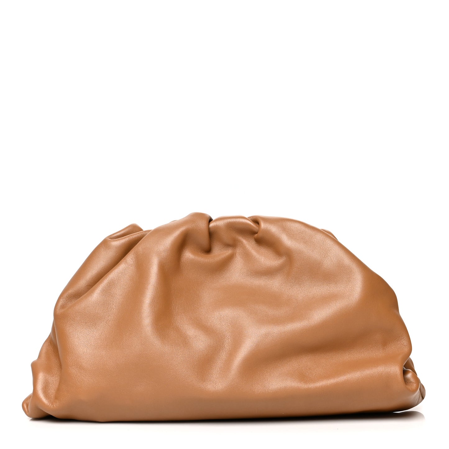 Smooth Butter Calf The Pouch Oversized Clutch Cammello