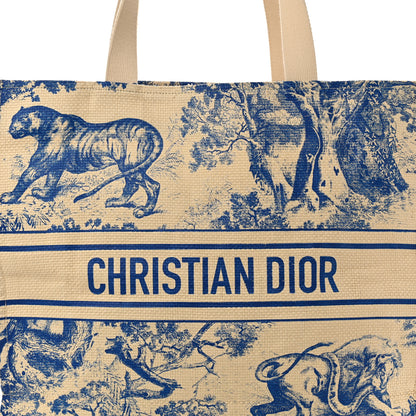 Christian Dior Straw Dioriviera Tote Beige 5 of 9