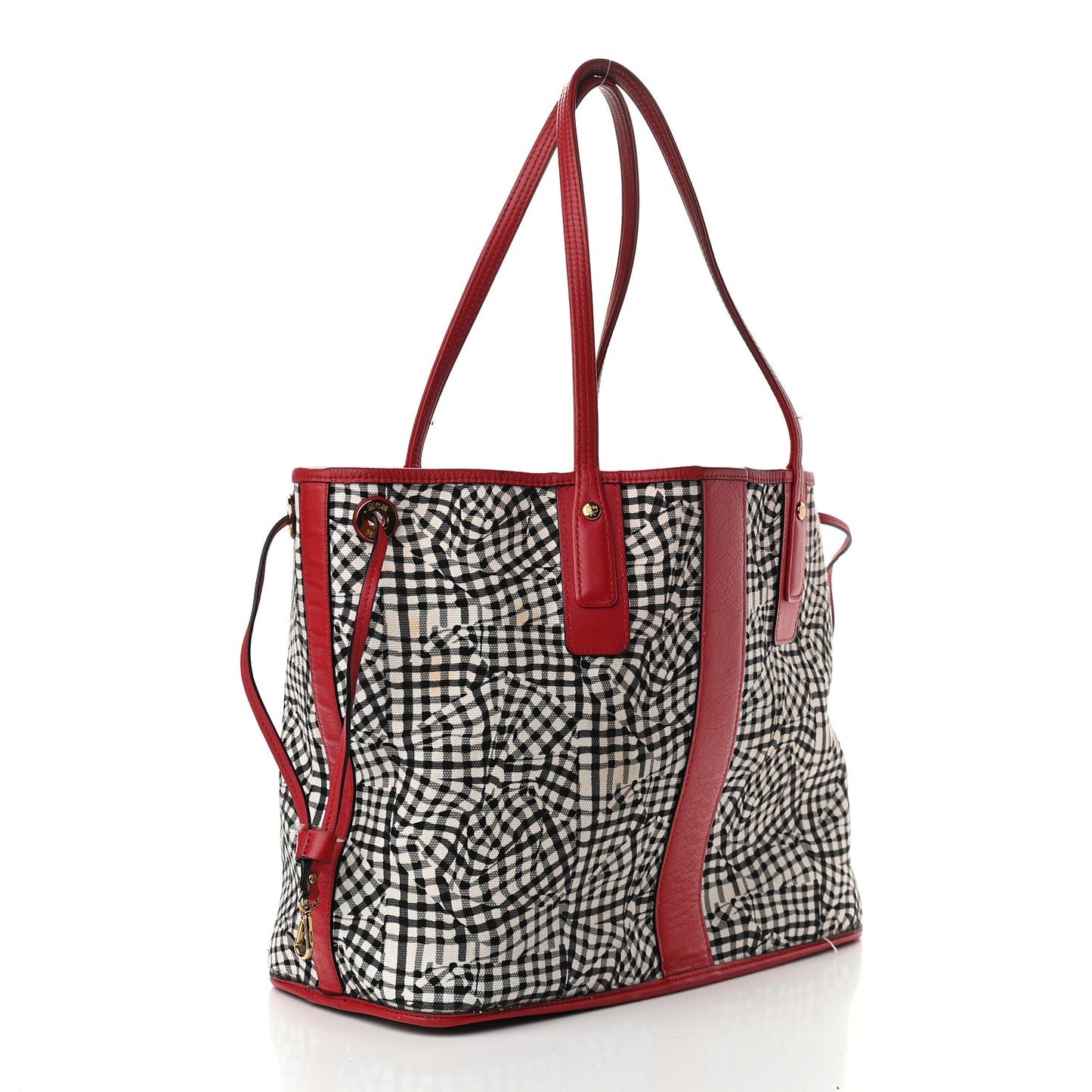 Visetos Medium Liz Reversible Shopper Tote Ruby Red
