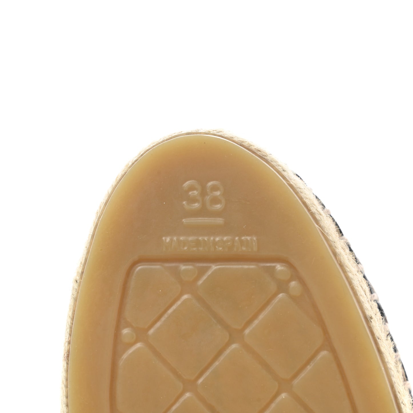 Lambskin CC Espadrilles 38 Black